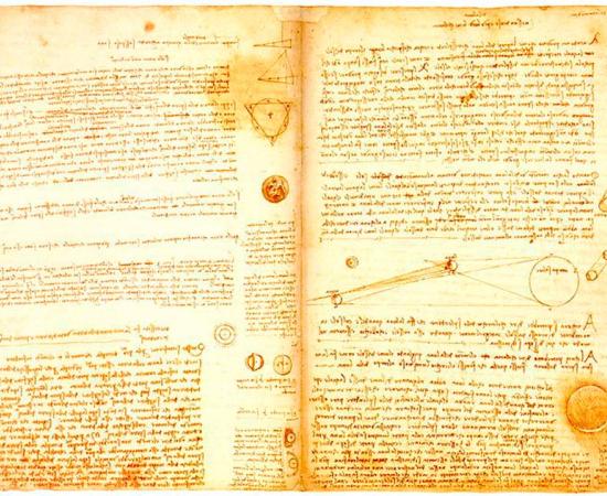 A sample of Codex Leicester by Leonardo da Vinci. Source: Public Domain