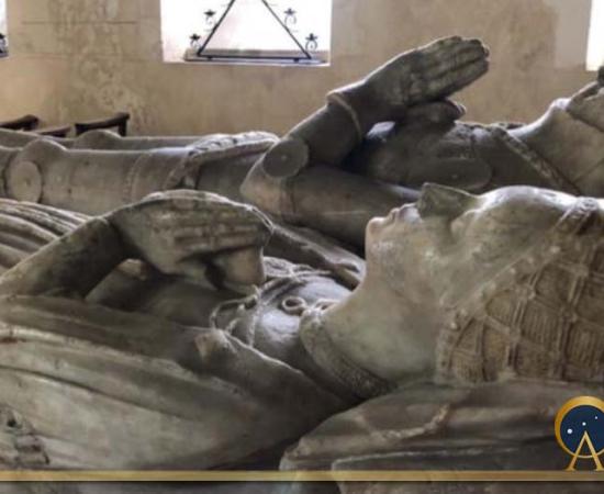 Tomb of Richard de Vere the 11th Earl of Oxford - died 1417 - and his second wife Alice. He commanded the English centre under Henry V at Agincourt, and was involved in the king’s French campaigning. (Image: © Rebecca Batley)