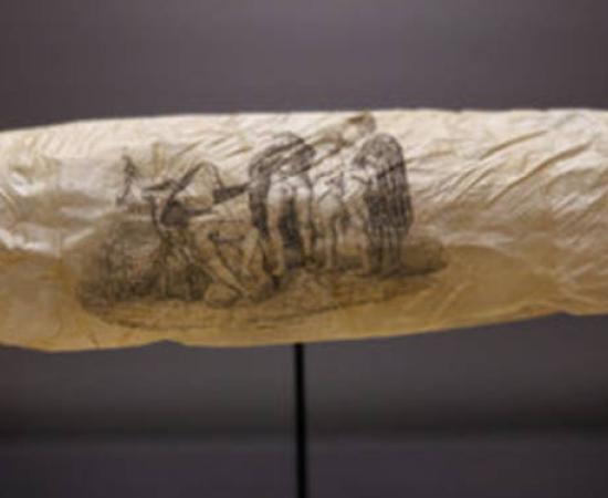 Anonymous, Condom with print, c. 1830