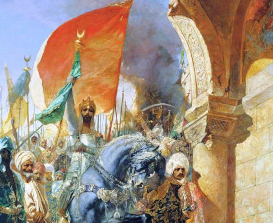 The entrance of Mehmed II into Constantinople in 1453 AD, by Benjamin-Constant. Source: Public domain