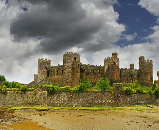 Conway Castle, a fine medieval castle in Wales. Source: Pecold / Adobe Stock