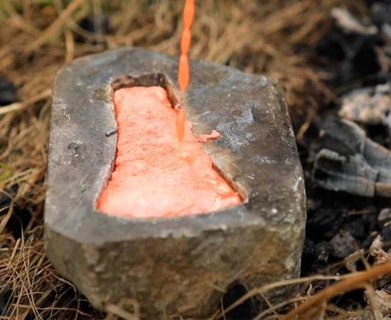 The Copper Axe Craft of Ancient Scotland. Source: YouTube Screenshot / AncientCraftUK.