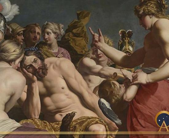 Zeus rebuked by Aphrodite by Abraham Janssens I (1612) Art Institute of Chicago (Public Domain)