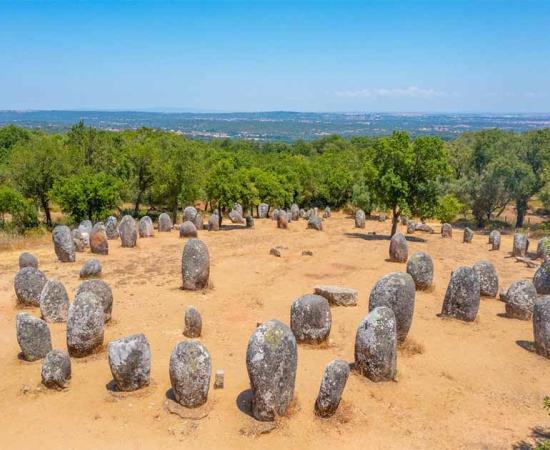 Cromeleque dos Almendres, Portugal. Source: dudlajzov / Adobe Stock.