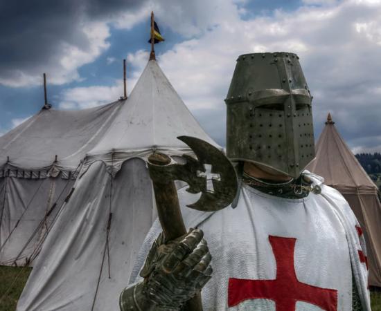 A crusader at his campsite  Source: dieterjaeschkephotos / Adobe Stock