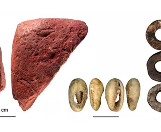 Selection of artifacts collected at Panga ya Saidi cave. 