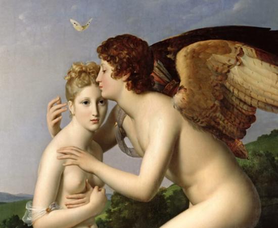 Psyché et l'Amour (Cupid and Psyche), also known as Psyche Receiving Cupid's First Kiss (1798) by François Gérard.