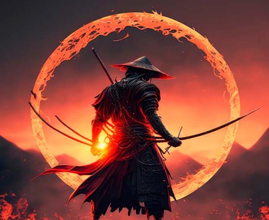 A samurai warrior with sword. Source: ImagineDesign / Adobe Stock.