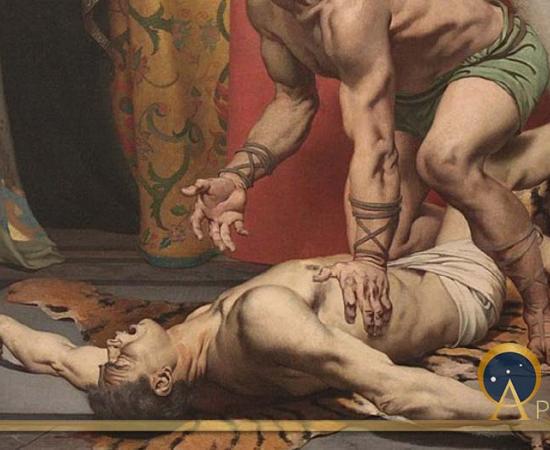 Detail of the Murder of Commodus by Fernand Pelez. (1879). (Public Domain)