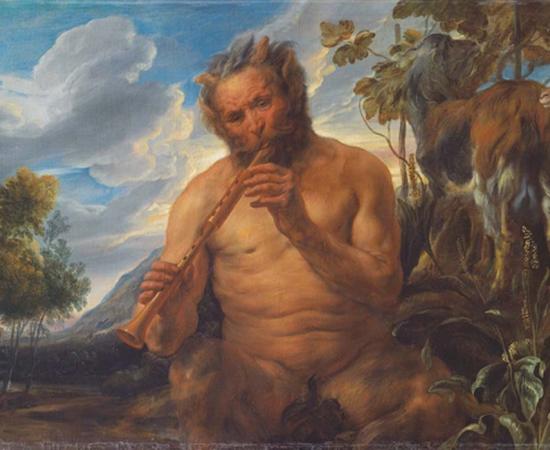 Satyr Playing the Pipe (Jupiter's Childhood) (fragment) Jacob Jordaens 1639 