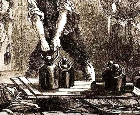 Pressing execution. Source: YouTube Screenshot / Weird History.