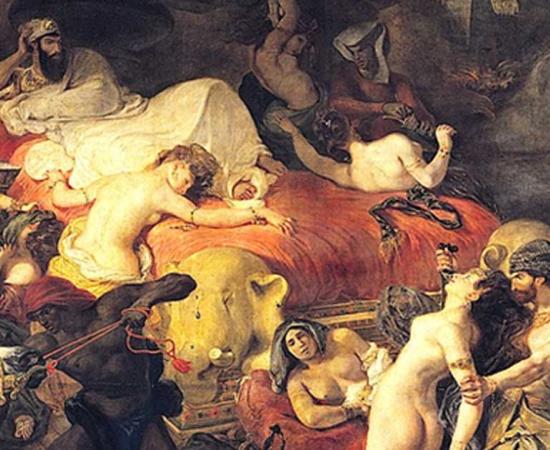Death of Sardanapalus by Eugène Delacroix.