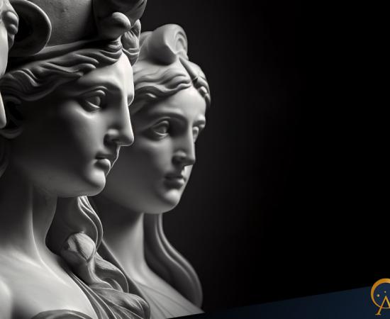 AI image of Moirai, Goddesses of Fate.