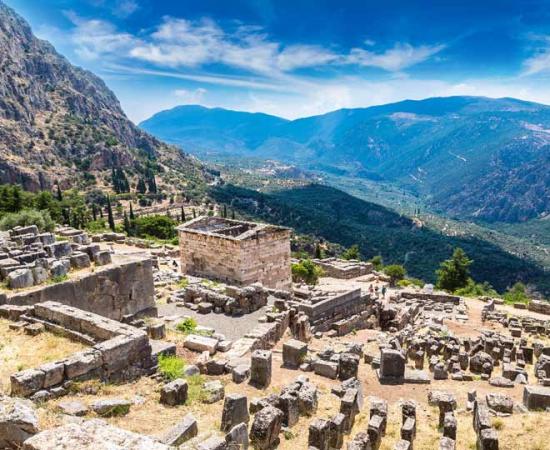 The archaeological site of Delphi, Greece. Source: Sergii Figurnyi / Adobe Stock