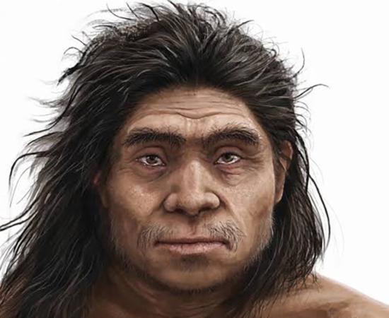 An illustrated reconstruction of a Denisovan, provided by the authors of the study.