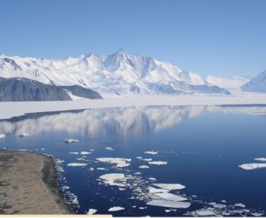 Mt. Herschel, Antarctica in the wintertime