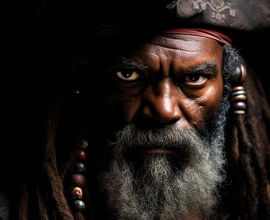AI illustration of a black pirate of the Caribbean. Source: frimufilms/Adobe Stock