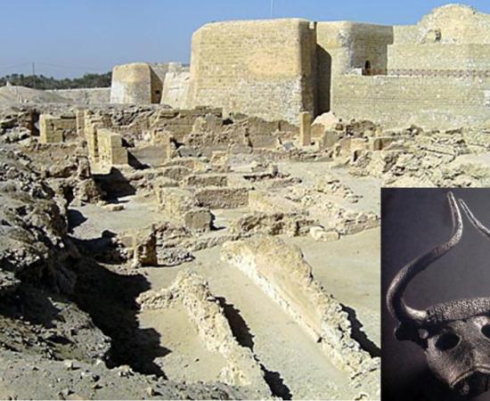 Ruins of the Bahrain Fort and what may be the location of the old capital of the Dilmun civilization.