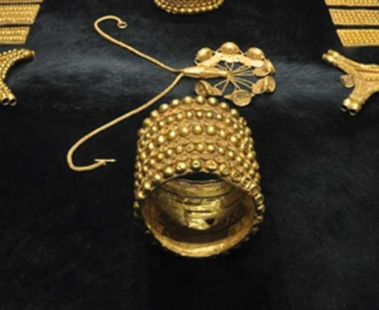 Treasure of El Carambolo, exhibited in the Archaeological Museum of Seville. 