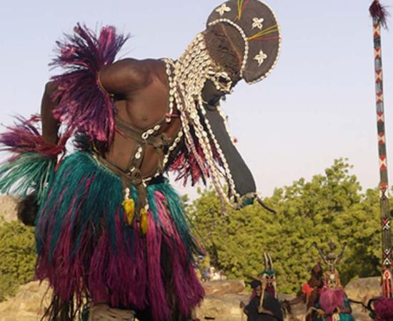 Dogon ritual dance, Mali.