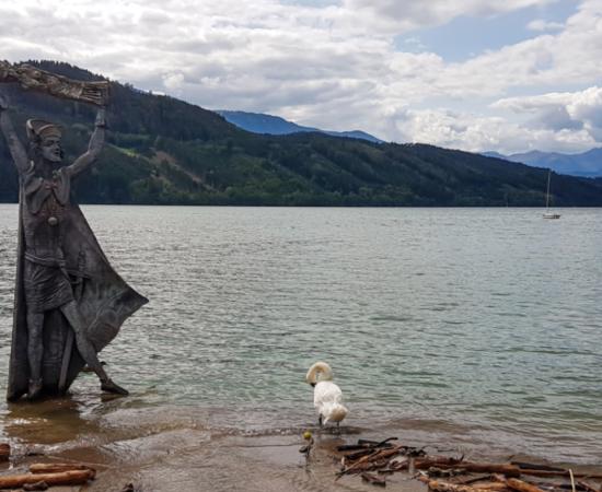 Modern statue of Domitian of Carantania