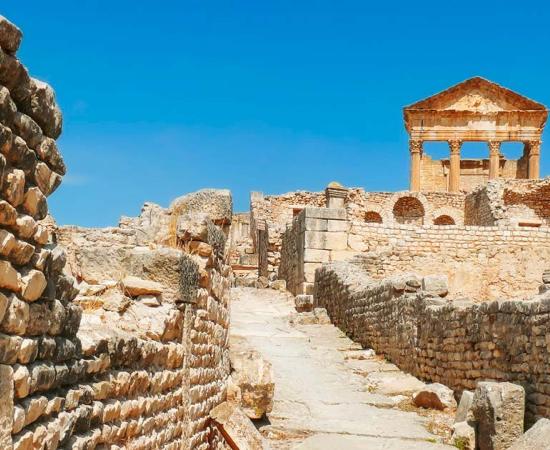 Ancient city of Dougga. Unesco World Heritage Site in Tunisia. Source: Konstantin Aksenov/Adobe Stock	