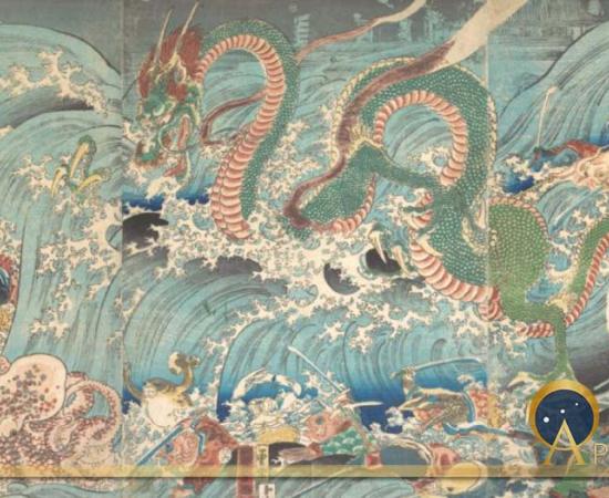 Recovering the Stolen Jewel from the Palace of the Dragon King. Utagawa Kuniyoshi (1853) The Metropolitan Museum of Art (CC0)