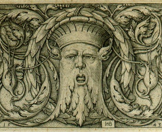 Drawing of a Green Man. Beham, (Hans) Sebald, 1500-1550