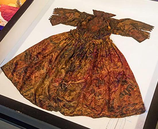 The 400-year-old dress. 