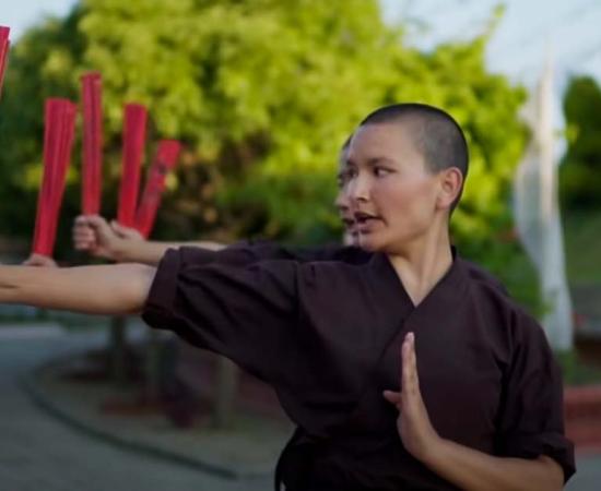 Drukpa Order Kung Fu Nuns. Source: YouTube Screenshot / Great Big Story.
