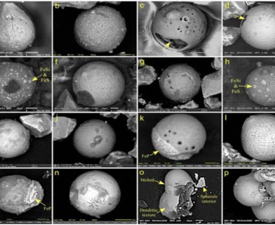 Silica and iron-rich microspherules discovered in Baffin Bay sediment cores.