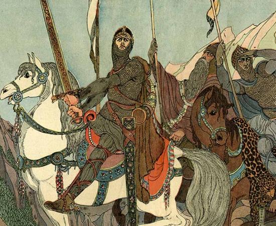 Roland at the Battle of Roncevaux holding the legendary Durandal sword. Source: Archivist / Adobe Stock 