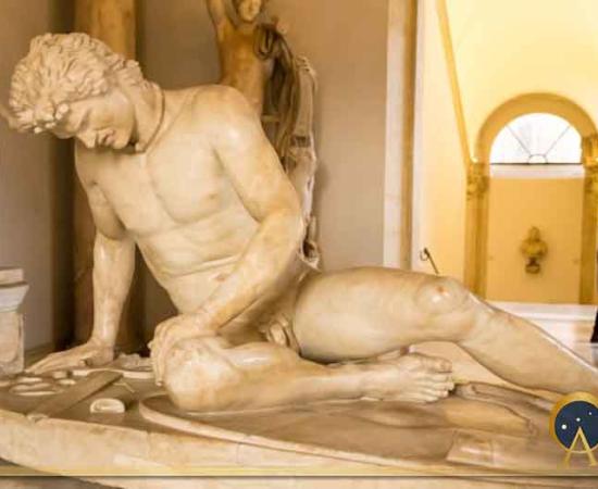 "Dying Gaul" in the museum on the Capitol, Rome, Italy. Source: Valery Rokhin/Adobe Stock