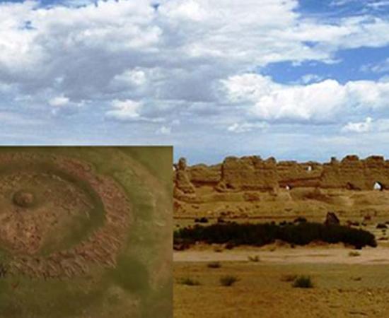 Han Dynasty granary between Dunhuang and the Jade Gate - an important supply center for the ancient Silk Routes.