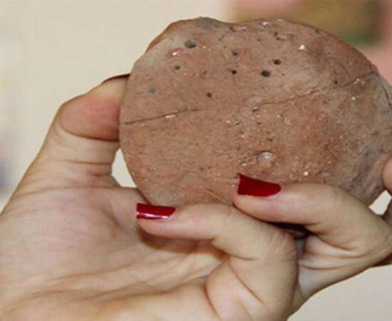 The Bronze Age rattle discovered at the Acemhöyük excavation site in Turkey. 