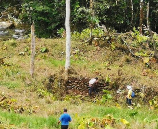 Archaeological remains found at San Francisco de Pachijal, Quito, Ecuador