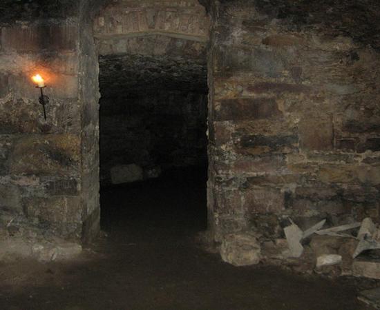 The damp, dark, and chilling chambers and tunnels of the Edinburgh Vaults. 