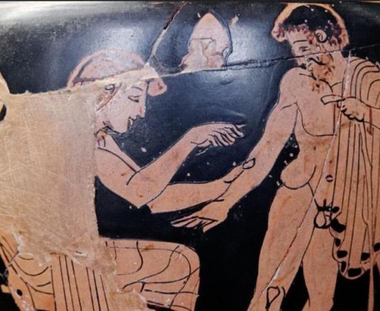 Physician treating patient