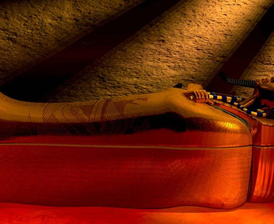 Egyptian coffin. Source: George Bailey / Adobe Stock.