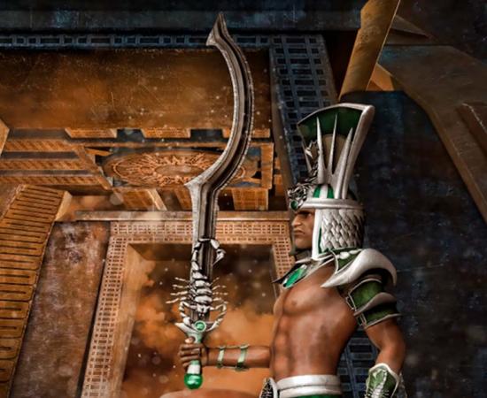 Egyptian warrior with a khopesh. Source: Obsidian Fantasy / Adobe Stock.