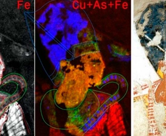 Imagery obtained from the scans of Egyptian painting of Ramesses II.	Source: Martinez et al./CC-BY 4.0