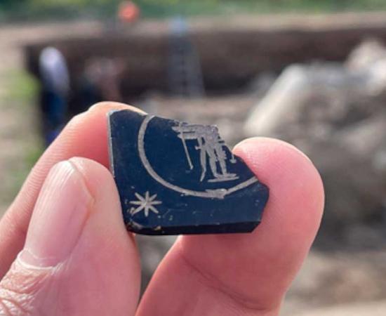 Ancient Egyptian amulet seal discovered in Turkey. Source: AA Photo
