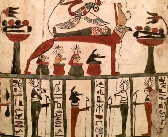 2,400-year-old Egyptian coffin with amateurish images