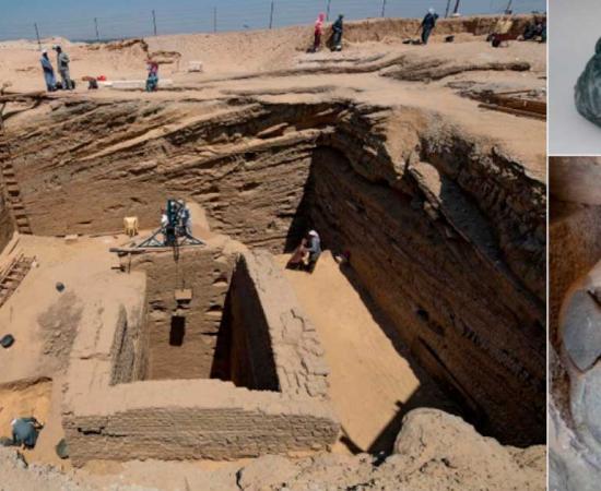 Egyptian commander’s tomb, sarcophagus and grave goods uncovered at Abusir, Egypt. Source: Egyptian Ministry of Antiquities