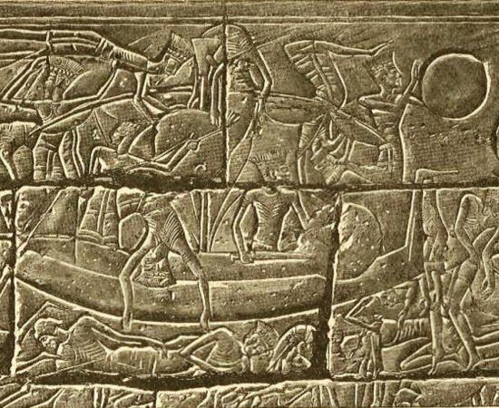 Egyptian relief of the invading Sea Peoples