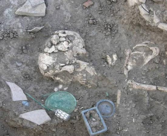 Elite Bronze Age tomb unearthed in Tepe Chalow, Iran
