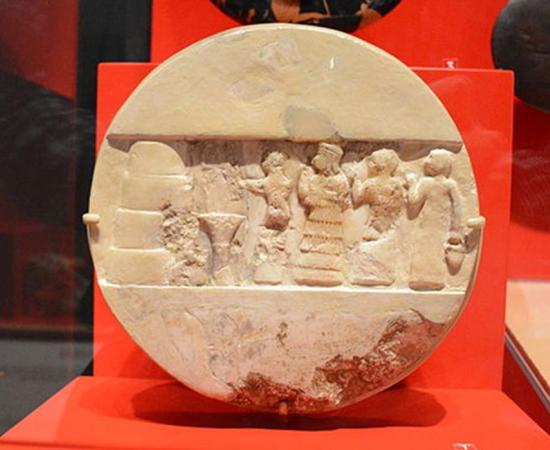 The "Disk of Enheduanna" at the Penn Museum in Philadelphia. 