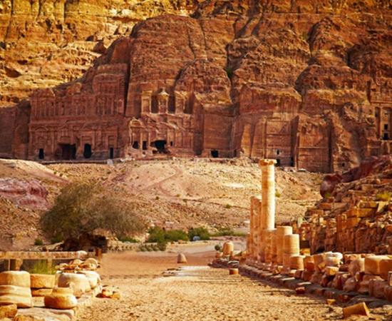 The magnificent ancient city of Petra, Jordan.