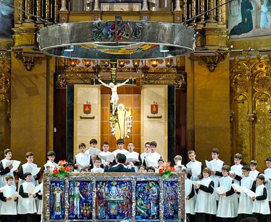 The Escolania boys choir performing in the Abbey of Montserrat, Catalonia, Spain. Source: Jean Robert Thibault / CC BY-SA 2.0