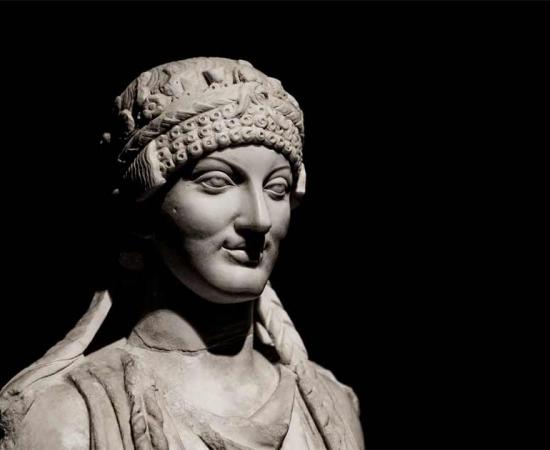 Bust of an Etruscan woman. Source: Ana Tramont / Adobe Stock